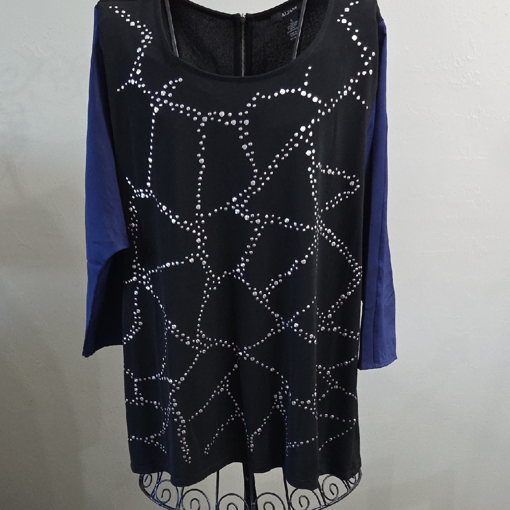 Alfani Black Long Sleeve Top